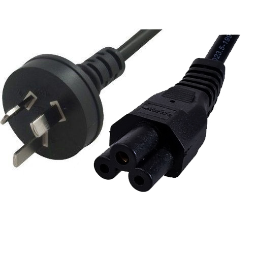 Cable Interlock Trébol Para Fuente Notebook Pc Cargador