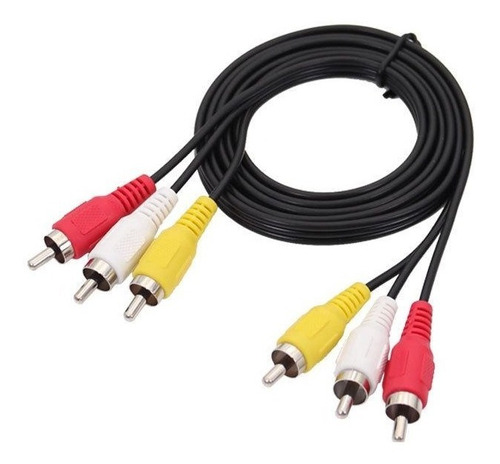 Cable RCA 3 RCA A 3 RCA Macho 1,5 Metros Audio y Video