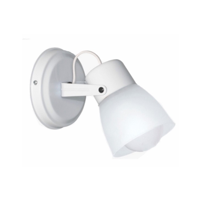 Aplique de Pared 1 Luz E27 Direccional con Tulipa Color Blanco