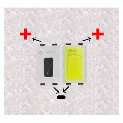 LED SMD 5630 3V 0.5W (Anclaje Nº5) Backlight TV