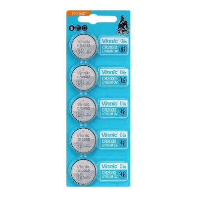 Pila Botón Vinnic CR2032 Litio 3V x Unidad