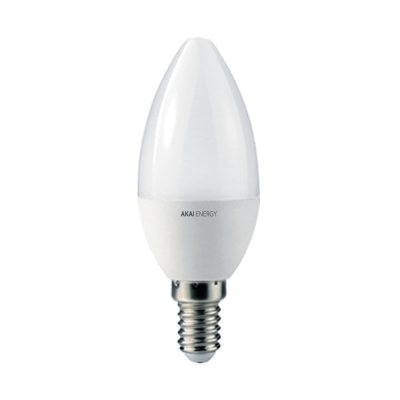 Lámpara Led Vela E14 5w Akai 220v Blanco Cálido