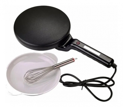 Panquequera Eléctrica  800w Antiadherente + Batidor + Bowl Winco W102