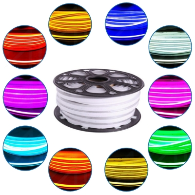 Manguera Neón Led Color Fijo Exterior Flexible 12v (Precio Por Metro)