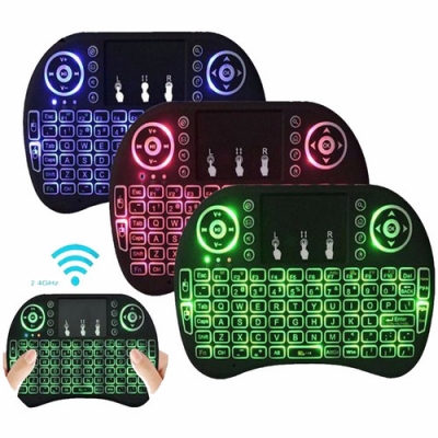 Mini Teclado Inalámbrico Ky800 Led Retroiluminado Smart TV Android