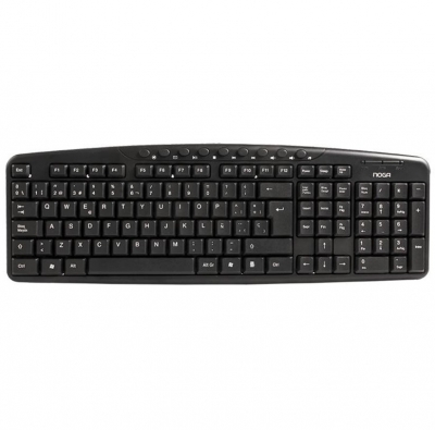 Teclado Multimedia USB Noga PC Notebook Diseño Antiderrames