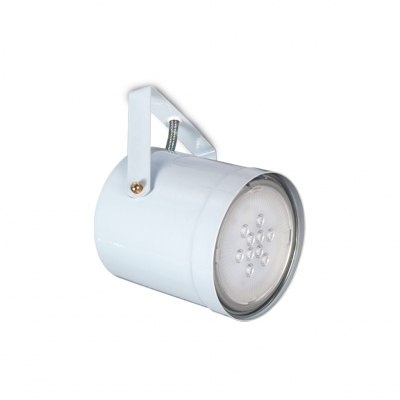 Cabezal Cilindro Chapa AR111 Apto LED Riel Local Color Blanco