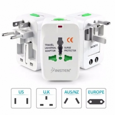 Adaptador Enchufe Universal Viajero All In One Para Más De 150 Países
