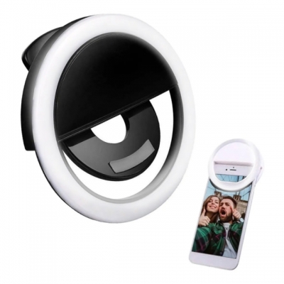 Aro de Luz LED Celular Selfie Recargable USB Ring Light