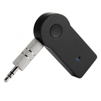 Receptor Bluetooth A Entrada Auxiliar Auto Micrófono Manos Libres Estéreo WKS-101