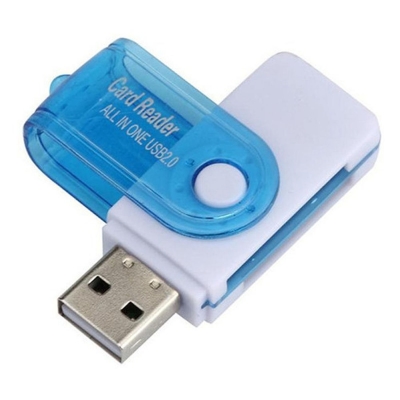 Lector de memorias USB 4 en 1 tipo pendrive SD micro SD