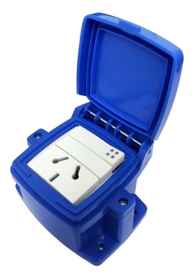 Caja Capsulada Exterior Punto y Toma 10 Amp Exultt