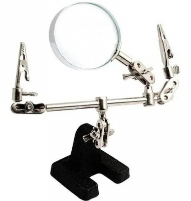 Soporte Con Lupa Articulado Base Para Soldar