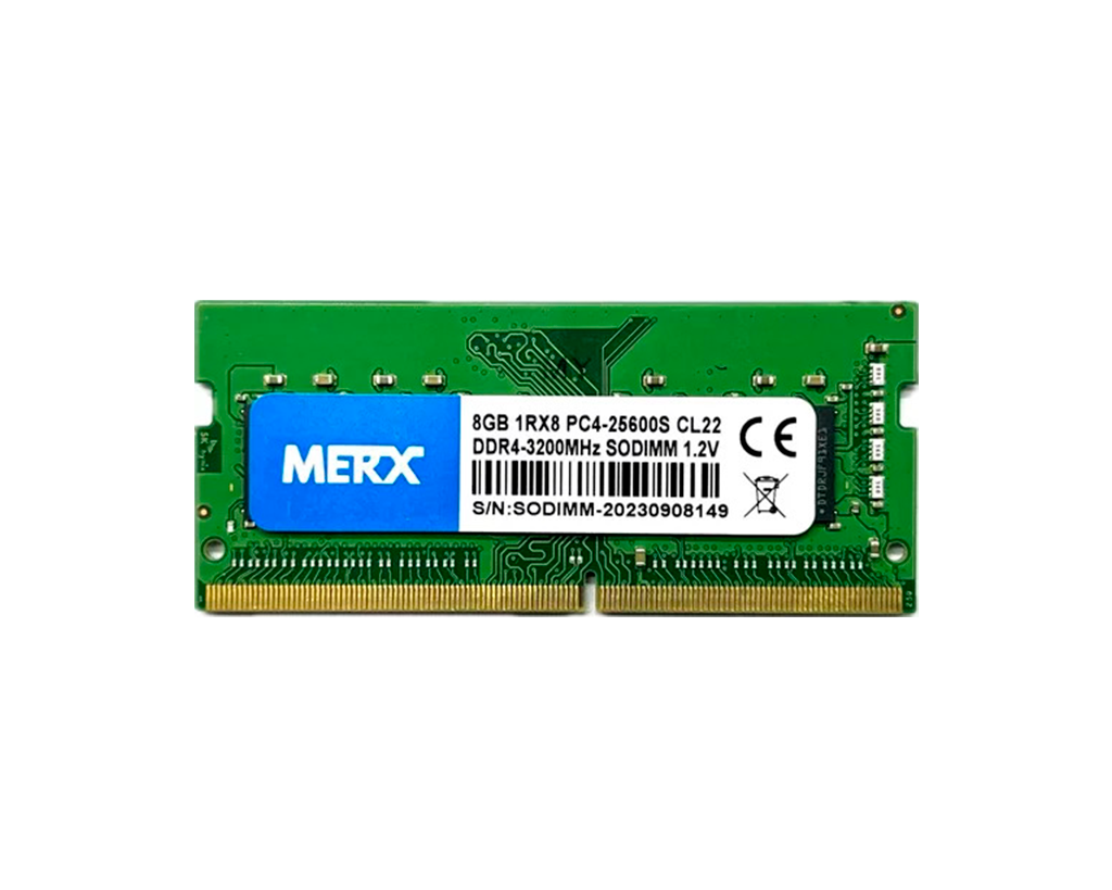 Memoria Ram Merx Sodimm 8gb Ddr4 3200mhz Cl22 Pc4-25600s