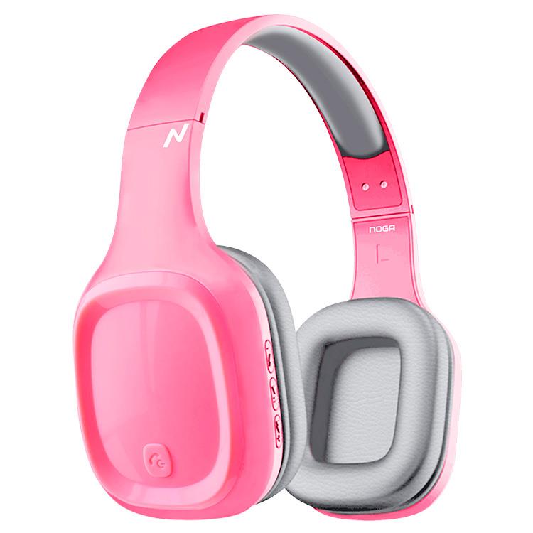 Auriculares Inalambricos Noga Aris Ng-918bt Bluetooth Manos Libres Rosa
