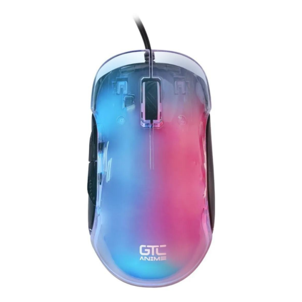 Mouse Gamer Gtc Anime Ani-m01 8 Botones 12800 Dpi 1000hz Polling Rate Rgb Crystal