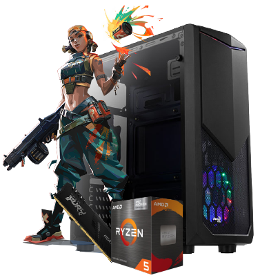 PC GAMER RYZEN 5 4600G 16gb RAM SSD 480GB 500W GAB RGB