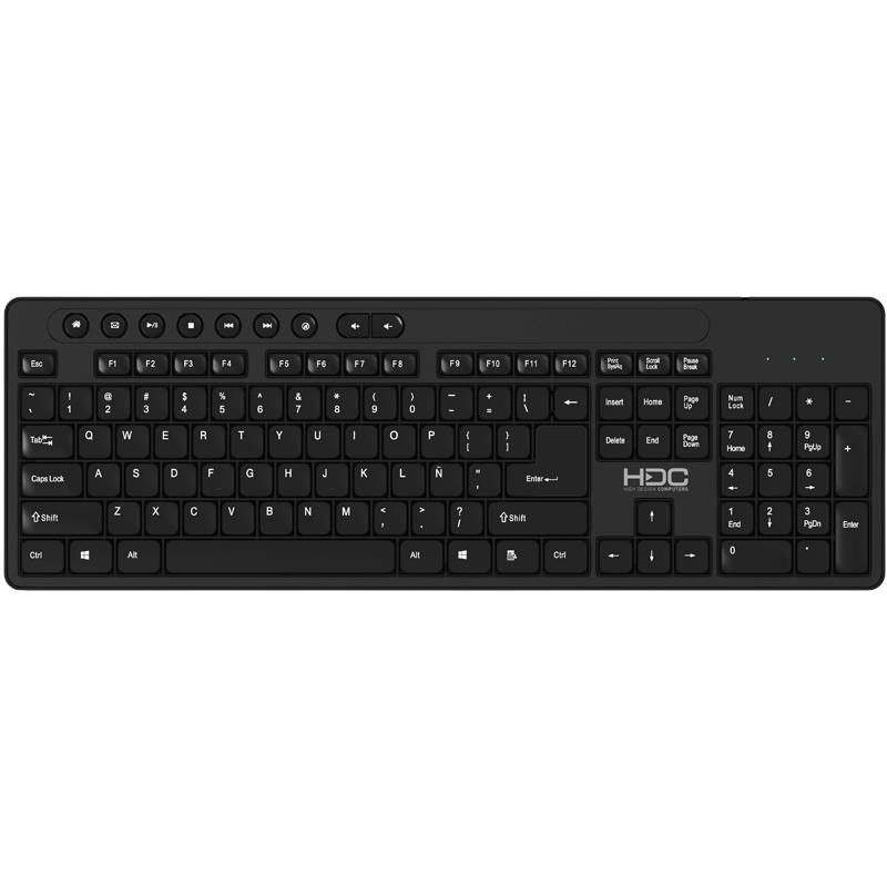 Combo Inalambrico Hdc Mk1136 Mouse 6 Botones