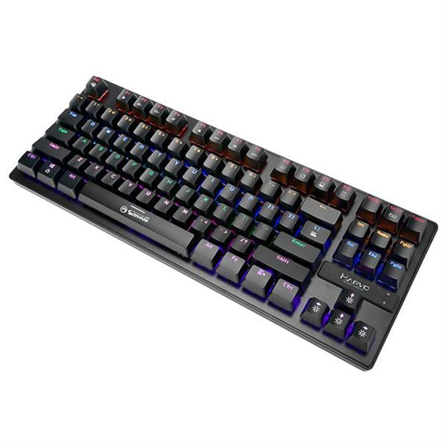 Teclado Gaming Mecanico Marvo Tkl Kg901 Iluminado Rgb Blue