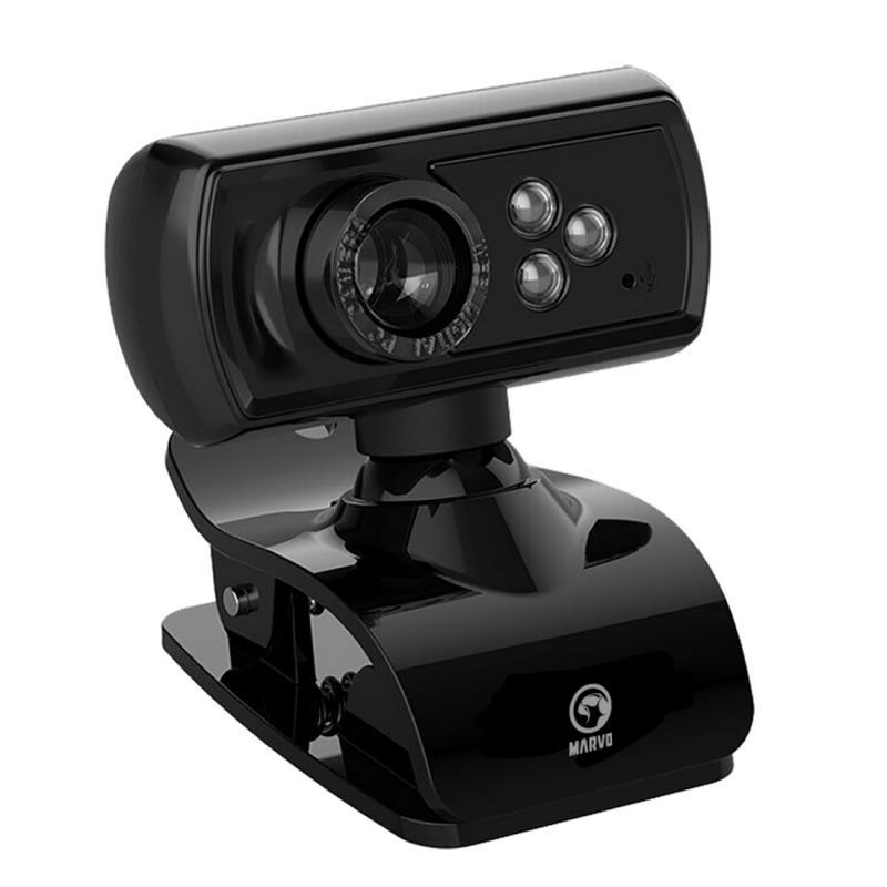 Webcam Marvo Mpc01 1080p Mic 5mpx Iluminacion Led