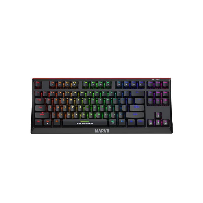 Teclado Gamer Mecanico Tlk Marvo Kg953 Switch Blue Esp Usb Tipo C