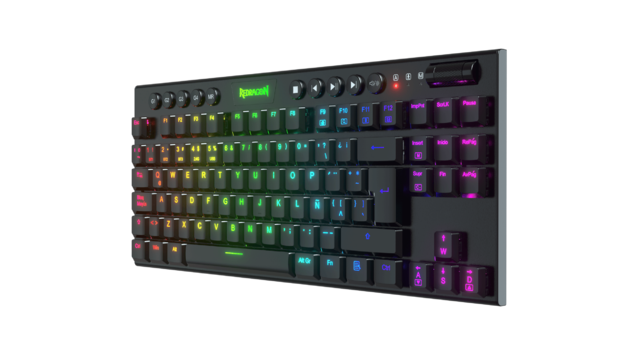 Teclado Redragon K621 Rgb Sp Rd Horus Tkl Wireless Red Swtich