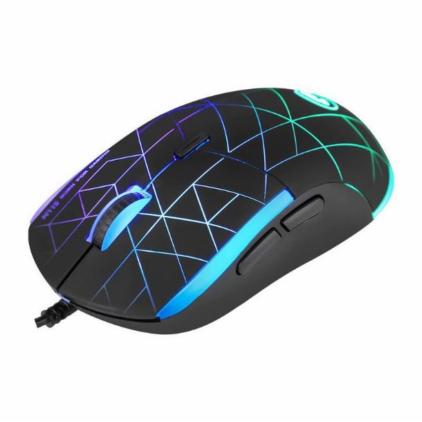 Mouse Gaming Marvo M115 4000 Dpi Led 7 Col Ambidiestro