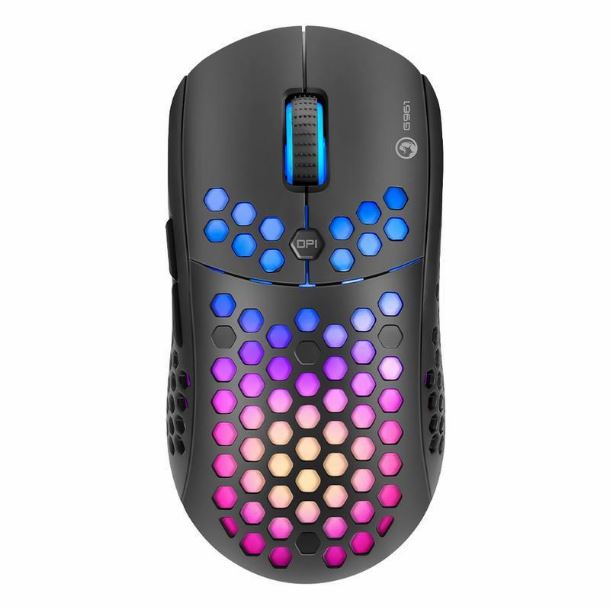 Mouse Gaming Marvo G961 Ultraliviano Honeycomb Shell 12000 Dpi Rgb 1000hz Polling Rate Competitivo 6 Botones