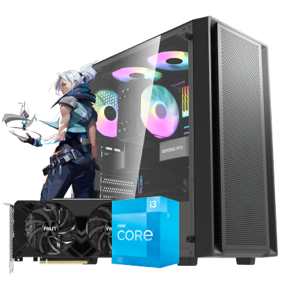  PC GAMER i3 13100 H610 8GB RAM SSD M2 500gb GTX 2060 500w