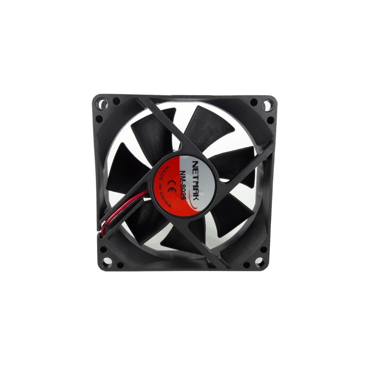 Fan Cooler Netmak 80mm Negro 4p Molex