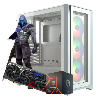 PC GAMER ULTRA RYZEN 7 7700 B650 32GB RAM 4TB SSD M2 RTX 4080 1250W GOLD WATERCOOLING 360 AM5