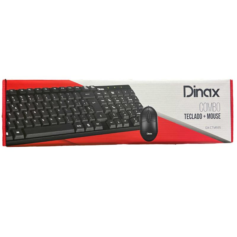 Kit Mouse Teclado Dinax Combo Dx Cmt Teclas Dpi Cable Usb