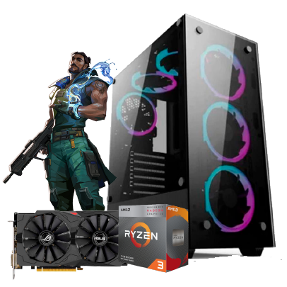 PC GAMER RYZEN 5 4600g a320 16gb RGB ssd 480 rx 570 8gb 500w gabinete gamer