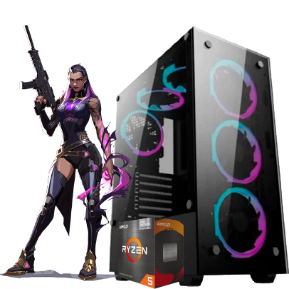 PC GAMER RYZEN 5 4600G 16GB RAM M.2 500GB 550W CON 6 VENTILADORES RGB