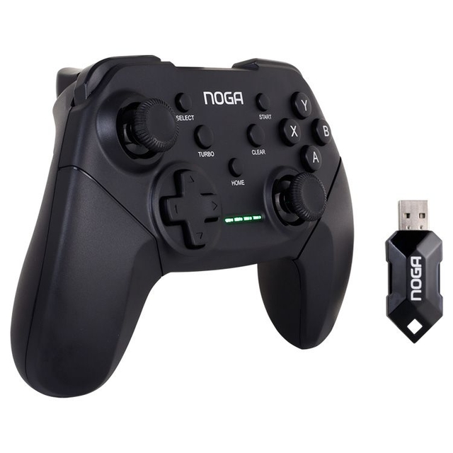 Joystick Inalambrico Noganet 4500x Para Pc Gamepad Black