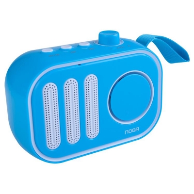 PARLANTE NOGA INALAMBRICO BT VINTAGE 3W CELESTE