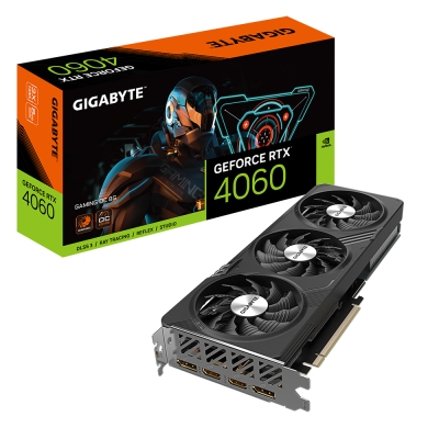 PLACA DE VIDEO GIGABYTE GEFORCE RTX 4060 8GB GAMING OC CAJA NEGRA