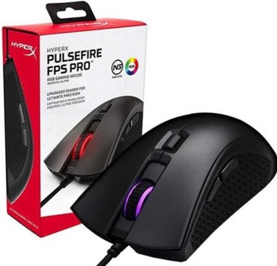 MOUSE HYPERX PULSEFIRE FPS PRO RGB GAMING MOUSE 16K DPI 450 PS 50G SWITCHES OMRON