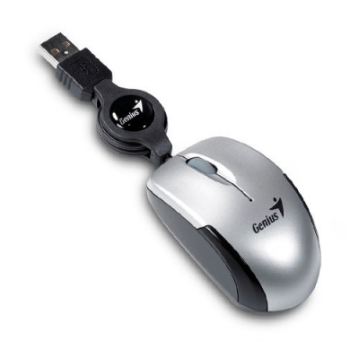 MOUSE GENIUS MICRO TRAVELER USB SILVER NOTEBOOK OFICINA PC