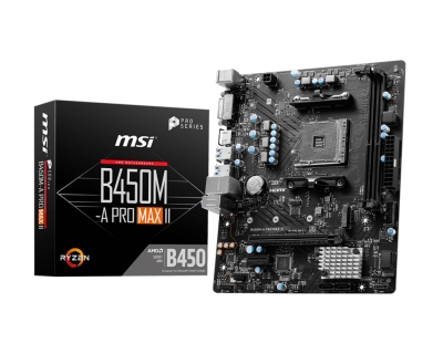 MOTHERBOARD MSI B450M-A PRO MAX II AMD AM4