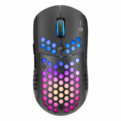 MOUSE GAMING MARVO G961 ULTRALIVIANO HONEYCOMB SHELL 12000 DPI RGB 1000HZ POLLING RATE COMPETITIVO 6 BOTONES