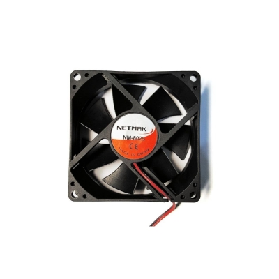 FAN COOLER NETMAK 80MM NEGRO 4P MOLEX
