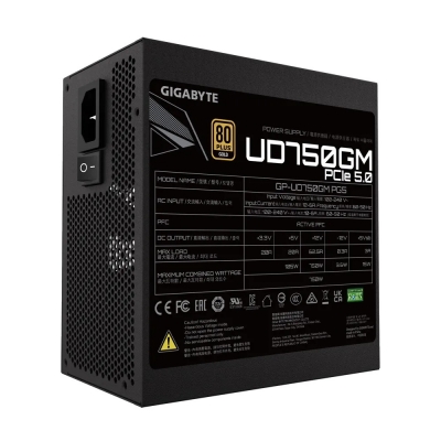 FUENTE GYGABYTE 750GM PG5 750W MODULAR ATX 3.0 PCIE GEN 5 80 PLUS GOLD PARA RTX 4070 4070 TI 4070 SUPER 4080