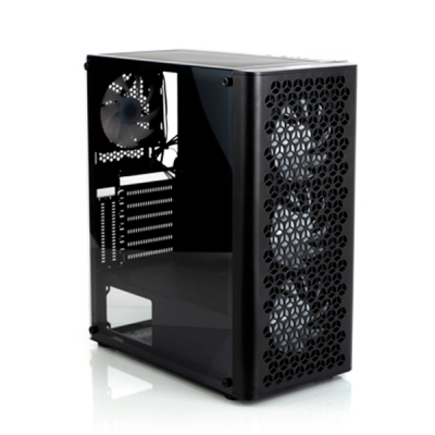 GABINETE GAMER MERX COBRA KING CK-200 BLACK CON 4 FANS