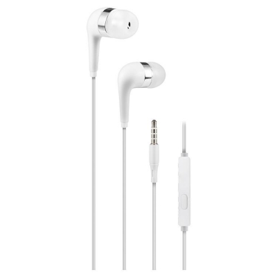 AURICULARES NOGA EAR BUDS CABLE 1.16MTS MANOS LIBRES ESTEREO WHITE 3.5MM