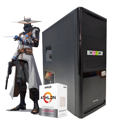 PC GAMER STARTER ATHLON 3000G 8GB RAM SSD 240GB 500W CON MOUSE, TECLADO Y PARLANTES DE REGALO!!