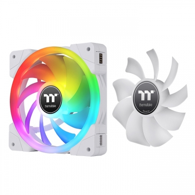 COOLER THERMALTAKE SWAFAN EX12 ARGB PACK X3 TT PEMIUM EDITION WHITE (3X120MM)
