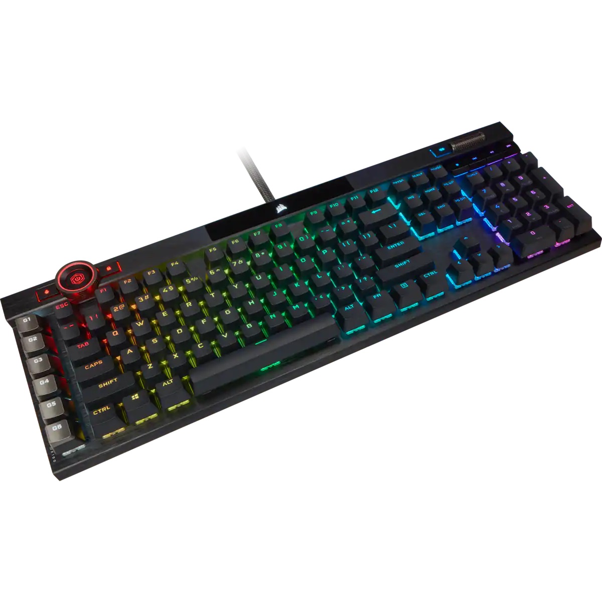 Teclado Corsair K100 RGB Mecanico Switch Cherry MX Black 