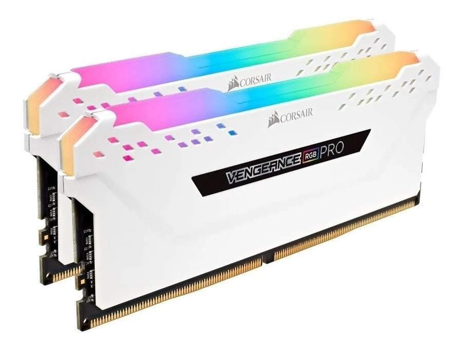 Memoria DDR4 Corsair 16Gb (2x8Gb) 3600 MHz Vengeance RGB Pro White