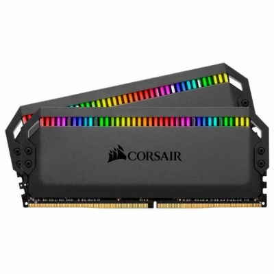 Memoria DDR4 Corsair 16Gb (2x8Gb) 3600 MHz Dominator Plat. RGB Black 